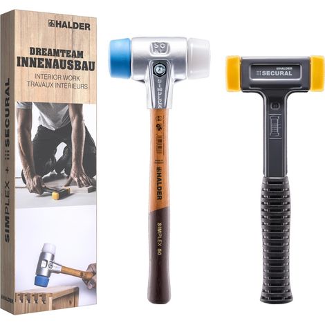 Halder Aktionsbox Dreamteam 3117s003 Hammer-Set weich 1030 130 mm 2 St. (1/5)