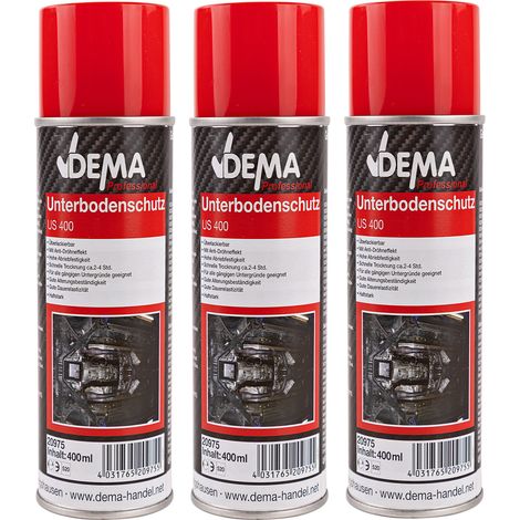 3x Unterbodenschutz Spray schwarz 400 ml Steinschlagschutz Hohlraumversiegelung (1/5)