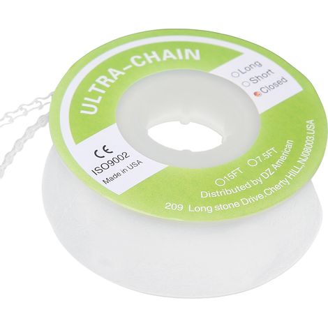 Chaîne orthodontique en caoutchouc élastique flexible, accessoire dentaire à courte distance pour appareil orthodontique. (1/5)
