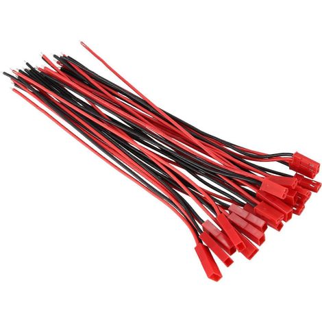 Câble de 20 paires de connecteurs JST de 150 mm (mâle + femelle) pour batteries lithium BEC RC (1/5)