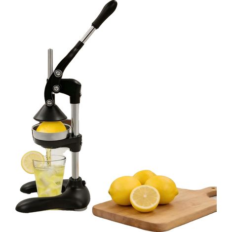 Exprimidor manual de cítricos, acero inoxidable 304, capacidad de 500 ml, diámetro de presión de 120 mm, varilla de presión de 36 cm, altura de 45 cm. (1/5)