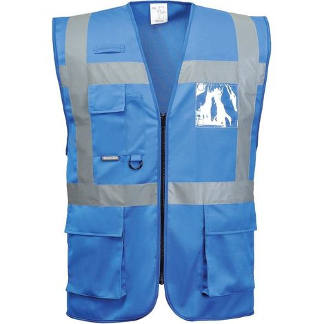Gilet esecutivo ad alta visibilità Portwest Iona Blu reale M