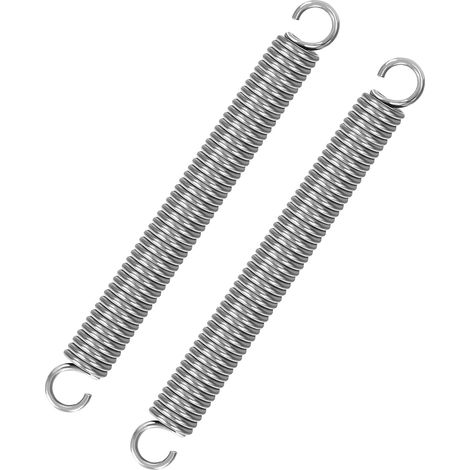 Ressort de Traction 150mm Ressorts de Tension avec Crochets Ressorts en Acier Inoxydable Diamètre du Fil 2,5mm Diamètre Extérieur 16mm Force 19KG 2 Pièces (1/5)