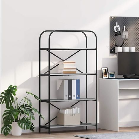 Bücherregal Graues Sonoma 80 x 30 x 146 cm Holzwerkstoff