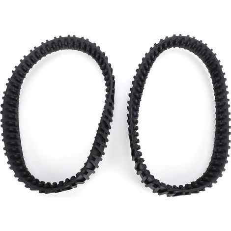 Lot de 2 chenilles de rechange compatibles avec le nettoyeur de piscine à aspiration Polaris MAXX, en caoutchouc épais, installation facile, surface de contact améliorée pour une meilleure traction su (1/5)