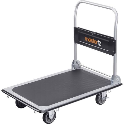 Meister Werkzeuge 8985540 Carrello con pianale pieghevole, con vano portaoggetti Acciaio Capacità di carico (max.): 300 (1/8)
