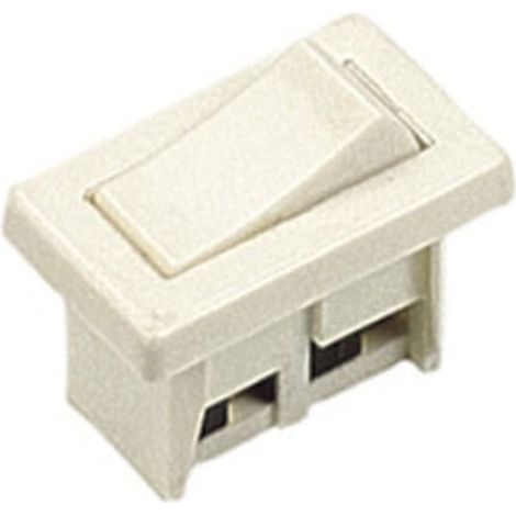 Tibelec – Interrupteur à encastrer blanc – Plastique – Hauteur 22mm – Largeur 16mm – Pour installation dans murs et cloisons (1/4)