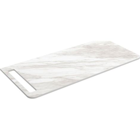 Plans pour lavabo UNIIQ 1290 pour vasque optionnel avec robinet, porte-serviette optionnel MARBRE BLANC 1290 x 12 x 460 mm (1/5)
