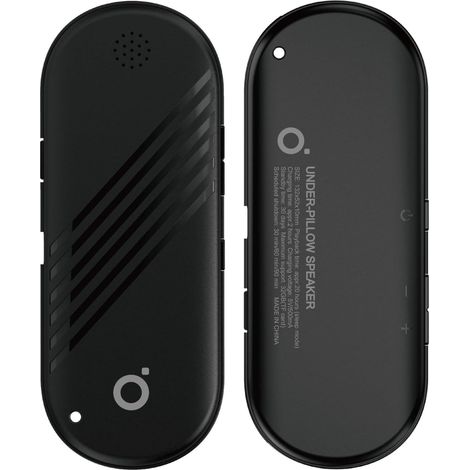 Mini enceinte à conduction osseuse, basses profondes, enceinte Bluetooth pour dormir, longue autonomie, double mode MP3 et Bluetooth (noir)