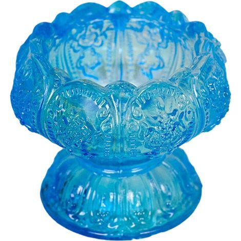 Support de lampe décoratif en cristal fin pour lieux-bleu lac (1/2)