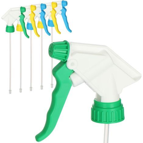 6X Spray attachment in 3 colors - spray head with 28/400 thread - attachment with NBR seal for spraying water (NBR - 3 colors) (1/4)