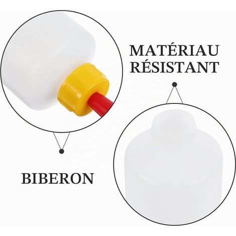 Biberons pour Agneaux Kit d'allaitement en Plastique pour Chevreaux Veaux et Petits Animaux Tétine Souple Ferme et l'Élevage à Domicile 400ml (1/4)