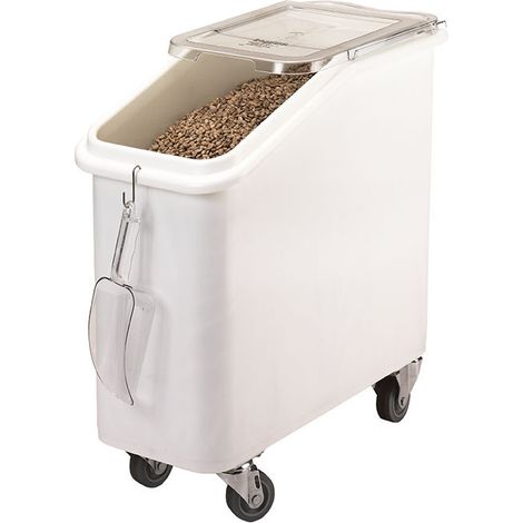 Bacs à ingrédient avec couvercle incliné - 75 x 33 x 71 cm - Blanc - Cambro