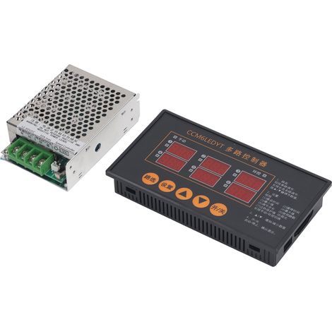 PWM-Gleichstrommotor-Drehzahlregler, leistungsstarker digitaler Drehzahlregler mit 6-Wege-Motorsteuerung, 12 V–80 V (1/5)
