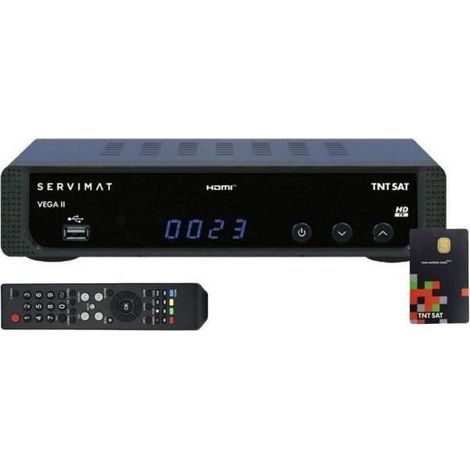 Servimat Vega II Récepteur Satellite HD Astra + Carte TNTSAT V6