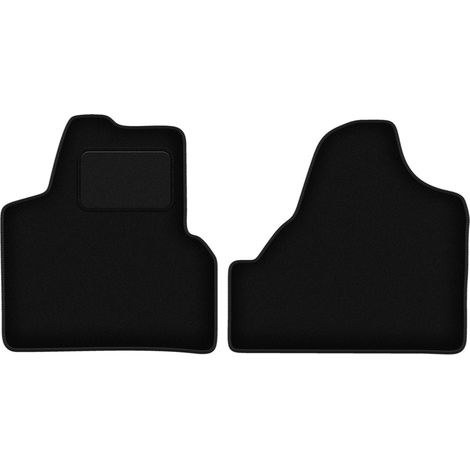 Alfombrillas de terciopelo negro para furgoneta Fiat Scudo II (2007-2016)