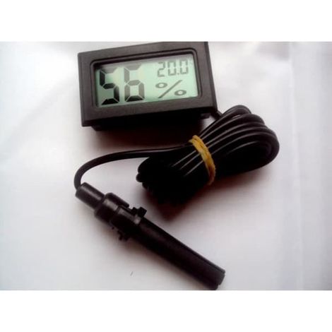 SABIR-Hygromètre-thermomètre avec câble de 1,50 m et sonde + piles pour reptiles, tortues, serpents et terrariums. (1/4)