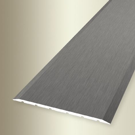 PROVISTON Übergangs- & Ausgleichsprofil Aluminium 80 x 900 mm Edelstahl Fein Geschliffen Bodenprofil Metallprofil Übergangsschiene