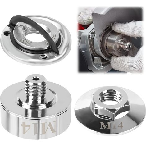 Adaptateur vers M14/5/8"-11, compatible avec les meuleuses d'angle - Écrou à bride - Écrou à serrage rapide - Accessoires de meuleuse d'angle (M14) (1/5)