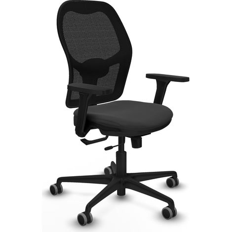 Silla de oficina piqueras y crespo Jorquera color mostaza reposabrazos 3D (1/2)
