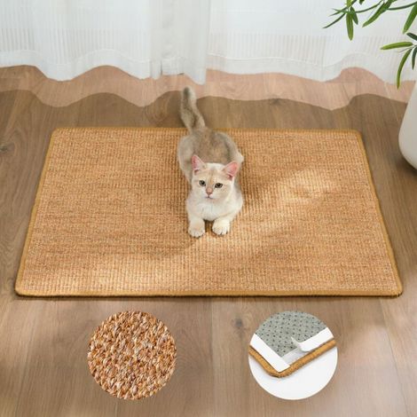 Tapis à gratter pour chats, tapis en sisal pour chats, griffoirs muraux pour gratter et s'étirer à l'intérieur, protections de meubles pour poteaux, canapés, fauteuils et tapis, et (1/3)