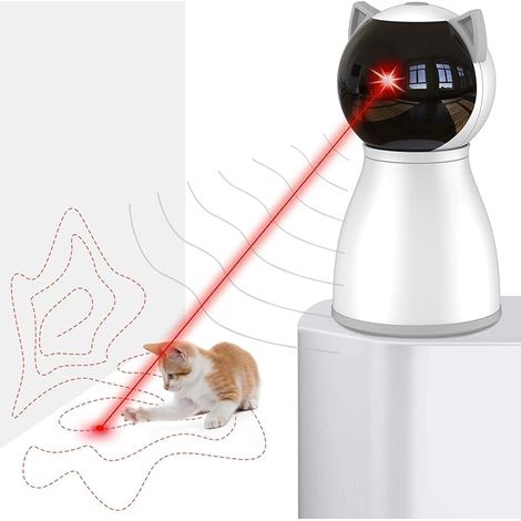 Jouet pour Chat Jouet pour Chat Laser Automatique Activé par Le Mouvement Et Rechargeable Jouet Interactif Destiné à Une Utilisation en Intérieur (1/5)