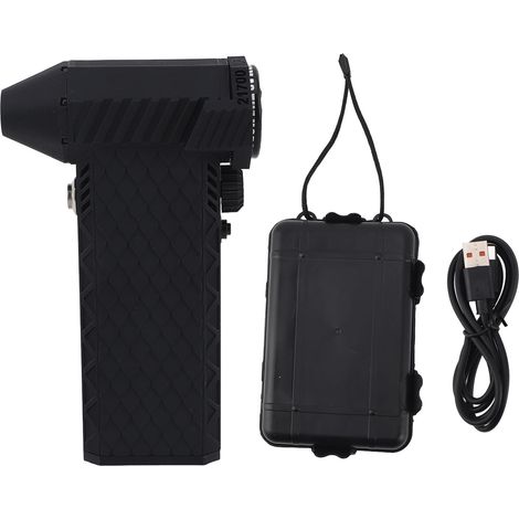 Jet Dry Handgebläse 8000mAh 110000RPM Turbo-Ventilator für Tastatur- und Autoreinigung Schwarz