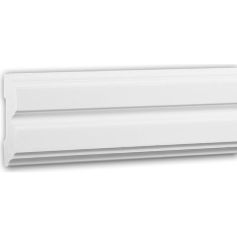 Moldura para pared 151357 Profhome Perfil de estuco Moldura decorativa Moldura friso estilo Neoclasicismo blanco 2 m