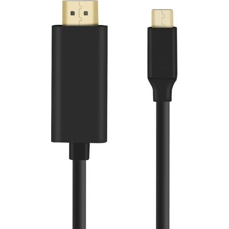 Câble vidéo USB Type C vers HDMI - AVIZAR - 2m - Résolution 4K UHD - Mode miroir et extension (1/4)
