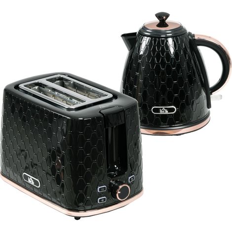 GagaSet bouilloire et grille-pain 1,7 L Noir (1/5)