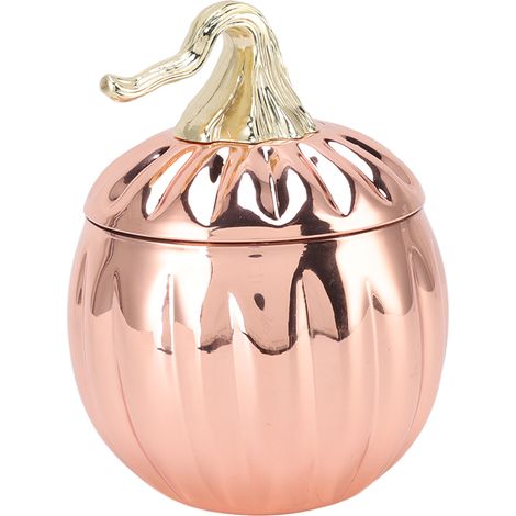 Verre à vin en forme de citrouille en acier inoxydable rose doré, tasse pratique avec couvercle pour bar à domicile (1/5)
