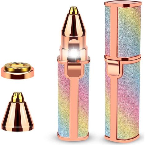Trimmeuse Pour Sourcils - Rasoir Électrique Rechargeable USB - Étanche - Pour Poils Du Visage Et Du Menton - 1 Pièce (1/5)