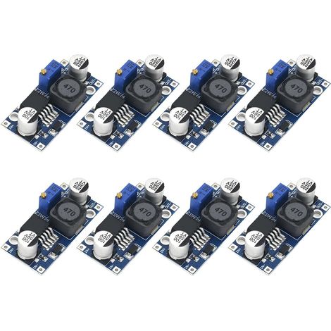 8 Pièces Module Abaisseur Convertisseur DC-DC Réglable, 3,2V–40V à 1,25V–35V 3A Max Module d'Alimentation Régulée Haute Efficacité pour Véhicule Projets Électroniques Bricolage Test Tension (1/5)