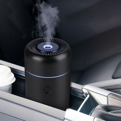 Diffuseur d'arômes pour voiture, diffuseur d'aromathérapie à 2 modes pour huiles essentielles avec 7 lumières LED changeantes, rechargeable par USB XXW (1/4)
