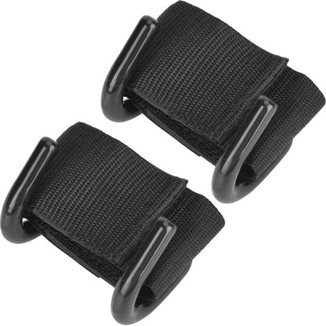 Lot de 2 crochets de musculation pour l'entraînement en salle de sport, avec sangles et supports de poignet pour appareils de musculation. (1/5)