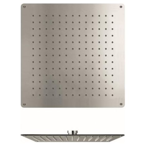 POMME DE DOUCHE SANDWICH PLAFOND CARREE 34 CM FINTION INOX - CRISTINA ONDYNA PD36228 (1/2)