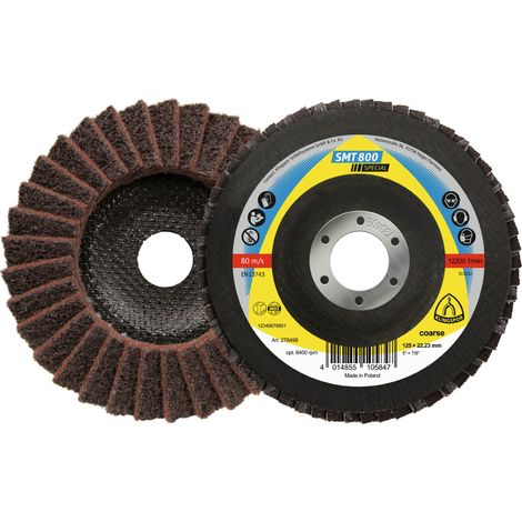 KLINGSPOR SMT 800 Lamellenscheibe, mittlere Körnung, 125 x 22,23 mm (5 Stück) - 278499 (1/5)