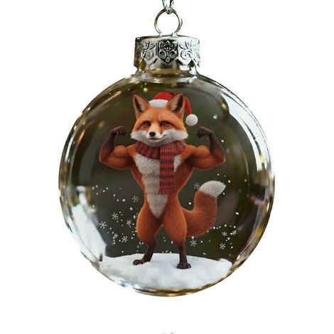 Transparent plastique festif animal décorations, sapin de Noël boules pour la maison amusant décoration de fête,I (1/5)