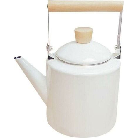 Bouilloire émaillée 2 litres – Compatible cuisinières halogènes, induction, gaz – Design japonais élégant – Idéale pour thé et café (1/5)