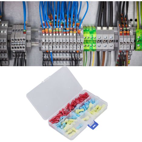 Set mit 100 Nylon-Klemmenblöcken, Stecker- und Buchsenklemmenblöcke (1/5)