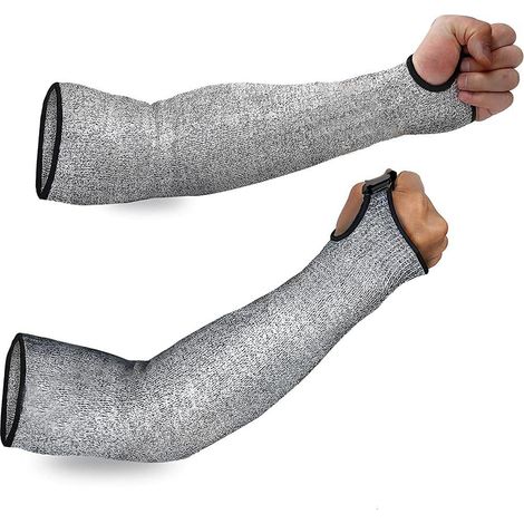 Manchon de protection pour bras, manchon de travail anti-coupure niveau 5, équipement de protection anti-coupure, manchon de protection pour avant-bras, poignet et bras, adapté aux travaux de jardinag