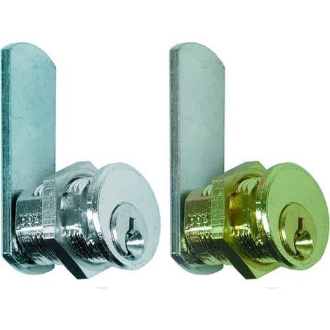 Cilindri A Leva Per Armadietti - mm.20 - ø mm.16 - cilindro in ottone nichelato - 5 pz