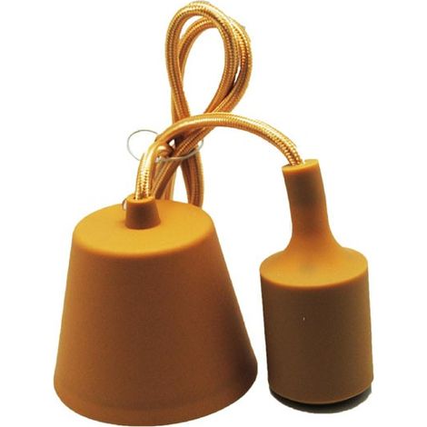 Portalámparas, cable y florón de silicona (12 colores)  Oro (1/2)
