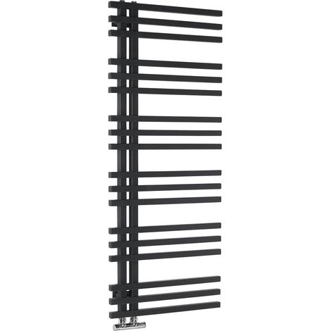 Radiateur de salle de bain SOPHINA 600x1215 mm, noir mat (1/4)