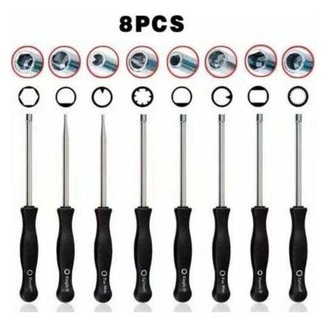 Clé de réglage carburateur pour débroussailleuse et tronçonneuse – Lot de 4 pièces en acier trempé, compatible tous modèles (1/5)