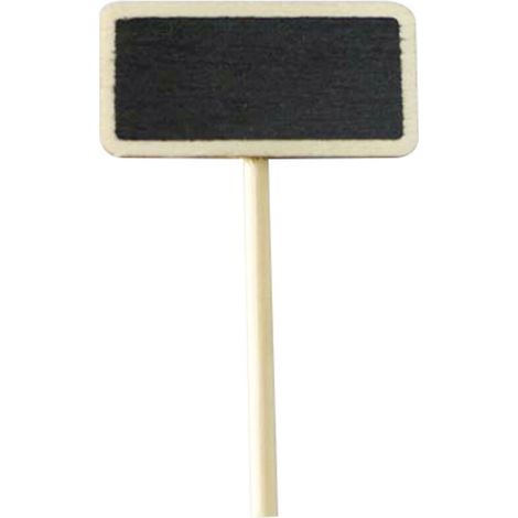 20 tableau noir plug-in bonsaï plug-in carte bambou signe tableau d'écriture bricolage pot de fleurs décoration micro-paysage accessoires-hauteur 6.5cm largeur 4cm (1/4)