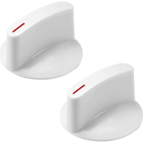 Lot de 2 boutons de rechange WH1X2721 pour sèche-linge Hotpoint et GE. Installation facile. (1/4)