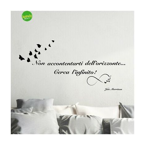 Sticker l'infinito Crearreda adesivo murale frasi famose natura geometrie fantasie 31x31 CM