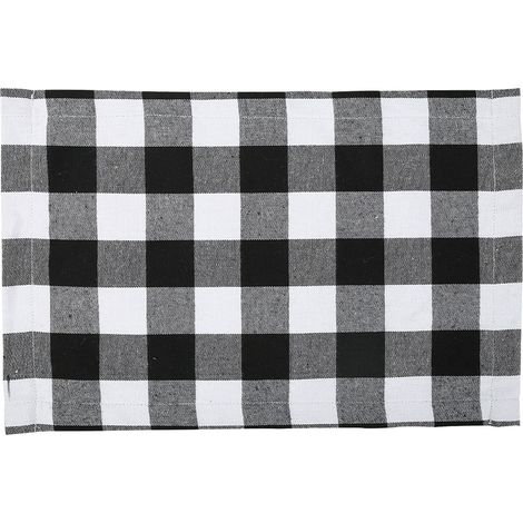 Placemat - Tissu Polyester Mélangé - Protection Table Noël Rustique - Lavable En Machine - Multicolore - Lot De 4 (1/5)