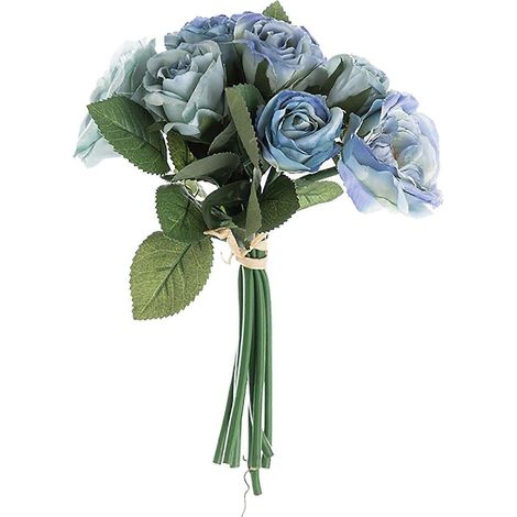 Blaue künstliche Gartenblumen, künstliche Blumen für (1/4)